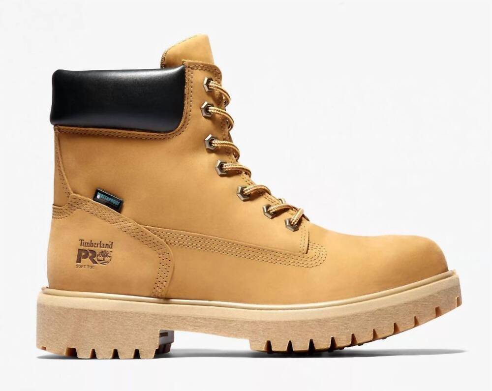 NEW TIMBERLAND men's classic direct attach 6" waterproof insulated shoe in wheat